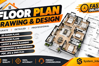 draw floor plan, 2d floor plan, auto cad, architectural drawing