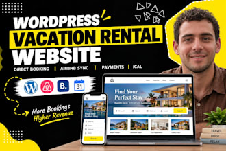 build wordpress vacation rental website direct booking rental and airbnb website