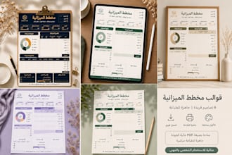 design a professional budget planner pdf