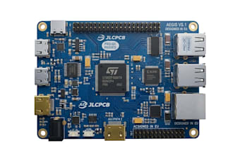 design and review schematics, pcb, pcba, jlcpcb production and basic firmware
