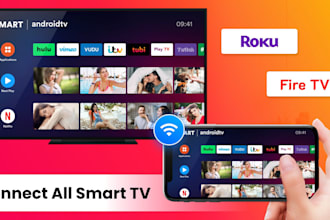 build smart TV screen mirroring app, phone mirroring app, TV cast app, TV remote