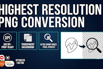 convert vector and typography to clean high res png