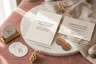 design minimalist thank you cards in canva