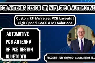 design pcb antenna for rf, wifi, gps, circuit, high speed and automotive systems