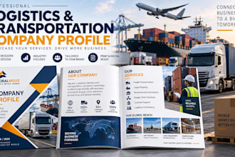transport profile company profile freight profile logistics brochure