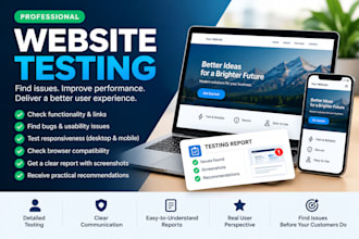test your website for bugs and usability issues