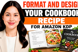 format and design your cookbook, recipe for amazon KDP