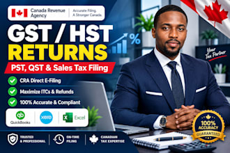 file canadian gst hst pst qst sales tax return and efile to cra