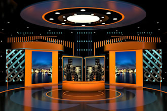 do 3d TV studio design