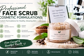 develop professional skincare and cosmetic product formulations