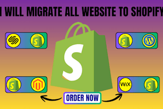 migrate wordpress to shopify, wix squarespace migration to shopify