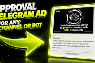 setup highly profitable telegram ad, manage telegram ad for channel and bot