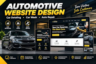 auto body repair auto detailing website car wash website car detailing website