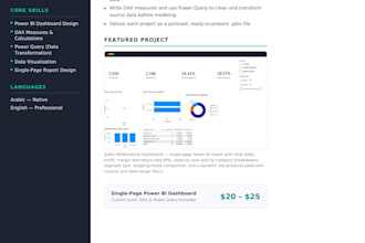 make data visuals and 1 page dashboards