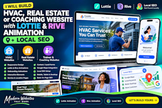 estate lottie onboarding rive animation trainer coaching local seo ecwid website