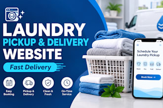build a laundry pickup delivery and booking website