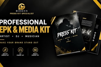 design an electronic press kit, epk, dj press and media kit