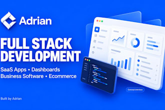 build full stack web software with frontend and backend development
