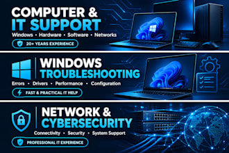 troubleshoot and fix your windows computer , games and IT problems