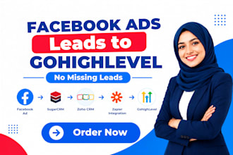 do facebook ad lead clio sugarcrm zoho integration gohighlevel automation