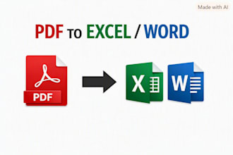 convert PDF to excel