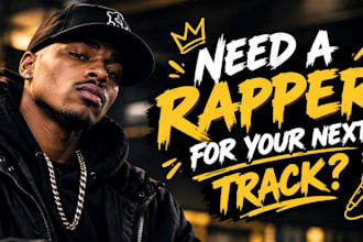 male rapper, rap feature, rap vocals
