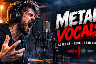 record metal vocals metalcore screaming male singer rock singer lead vocals