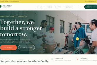 design squarespace nonprofit website for charity ngo fundraising