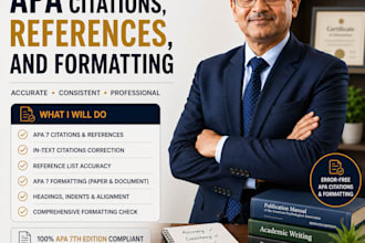fix apa citations, references, and formatting