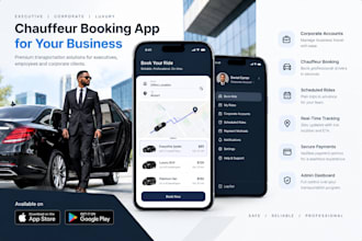 develop a chauffeur booking app, limo service app with corporate accounts
