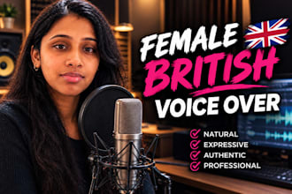record the best british or french voice over female english voice over