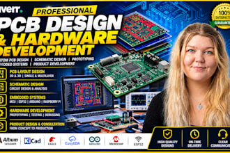 do pcb design, circuit schematic, layout and hardware development