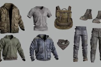 design 3d clothing character outfits rigged meshes for second life vrchat sansar