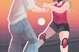 create a colorfull illustration for your novel,book cover,kdp, amazon