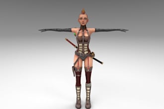 create custom 3d avatar,model for vtuber,rig for stream,webcam,rokoko mocap,vrc