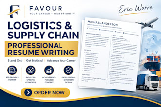 write an ats friendly logistics and supply chain resume