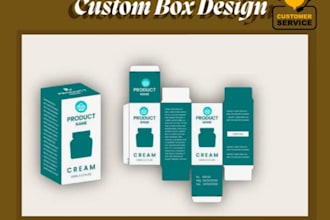 create custom carton box dieline, packaging template mailer box dieline