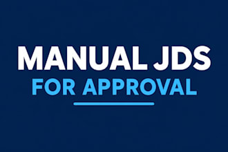 do only manual jds for approval