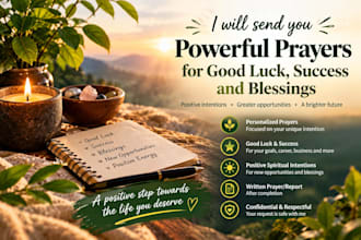 send you powerful prayers for good luck, success and blessings