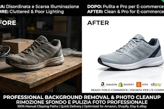 do professional background removal and product photo cleanup
