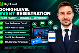 setup gohighlevel event registration ghl ticket payment and reminder automation