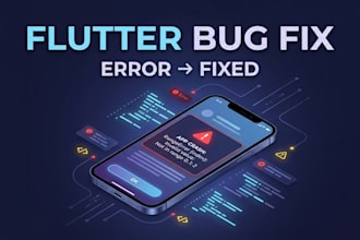 fix bugs and errors in your flutter app
