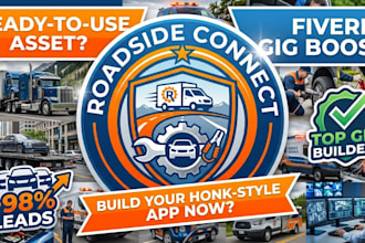 build roadside assistance app or tow truck app like honk