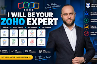 setup zoho one, zoho CRM, books, desk, people, creator,