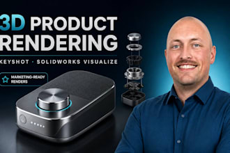 do 3d product rendering and photorealistic visualization in keyshot solidworks