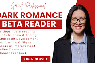 dark romance beta reader contemporary romance novel dark fantasy romance novel