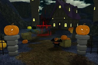 do roblox horror game, roblox hallowen game, survival game 99night in the forest