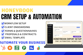 setup and automate your honeybook CRM workflow