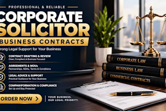 be your corporate solicitor to write a company resolution or business contract