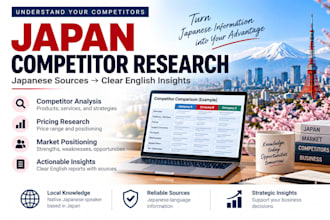 research your competitors in japan using japanese sources